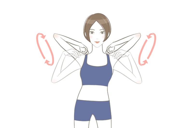 ヨガでバタフライのポーズをとるイラスト